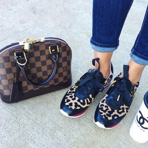 kate spade Shoes - Kate Spade Sidney Leopard Calf Hair Sneakers 7.5